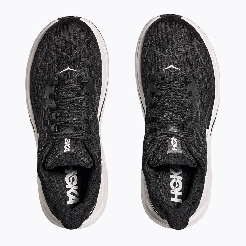Scarpe da corsa da uomo HOKA Clifton 10 nero/bianco 8