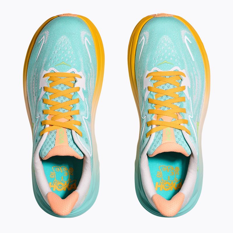 Scarpe da corsa da uomo HOKA Clifton 10 blu scintilla/bianco 15