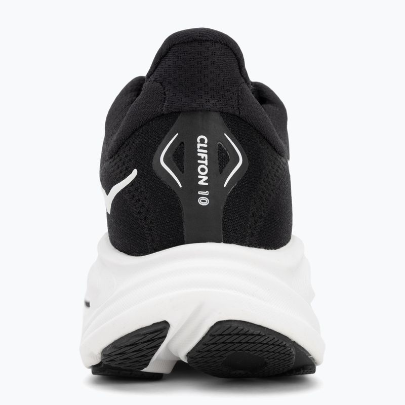 Scarpe da corsa da donna HOKA Clifton 10 nero/bianco 6