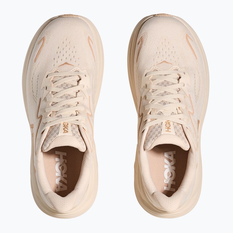 Scarpe da corsa da donna HOKA Clifton 10 vaniglia/birra 4
