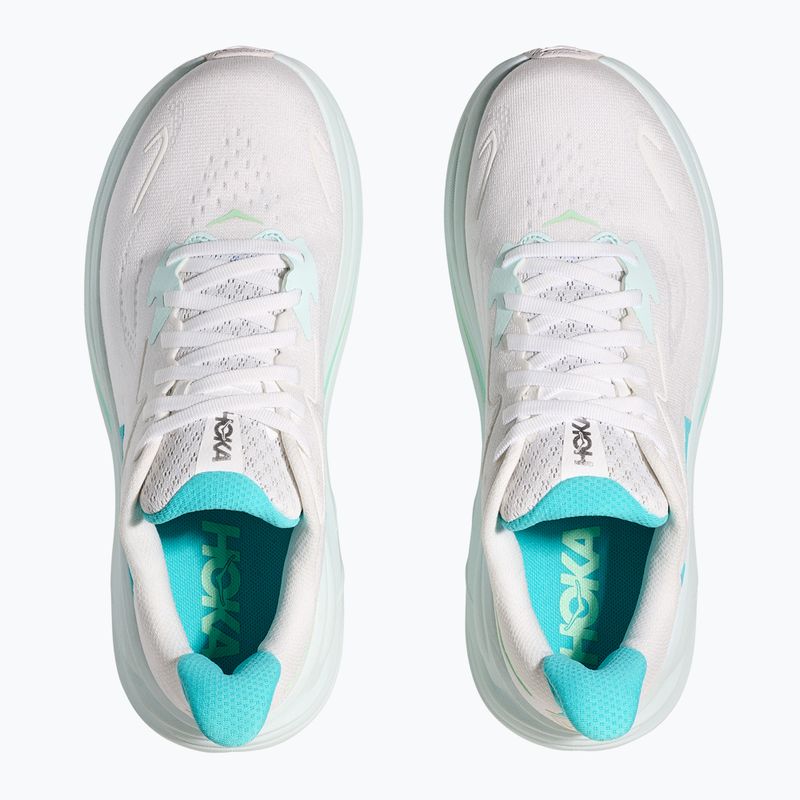 Scarpe da corsa da donna HOKA Clifton 10 bianco/cielo blu 5