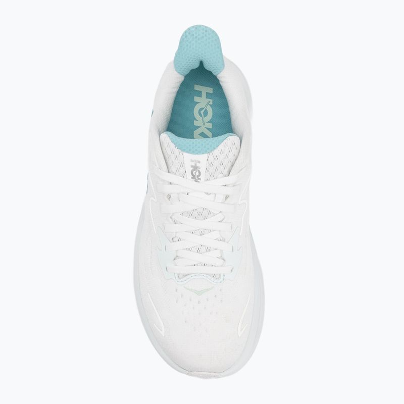 Scarpe da corsa da donna HOKA Clifton 10 bianco/cielo blu 5