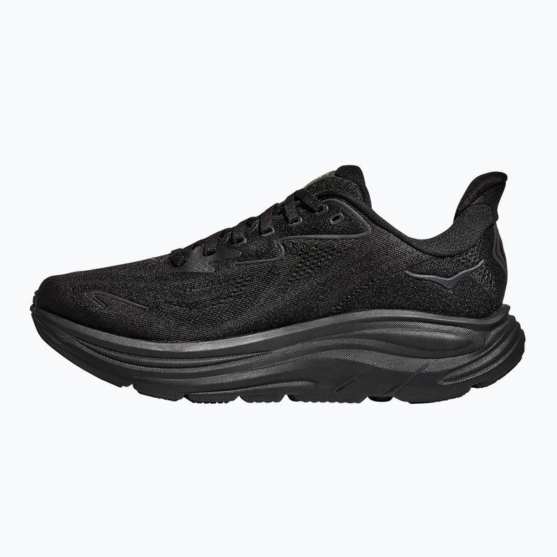 Scarpe da corsa da uomo HOKA Clifton 10 Wide nero/nero 3