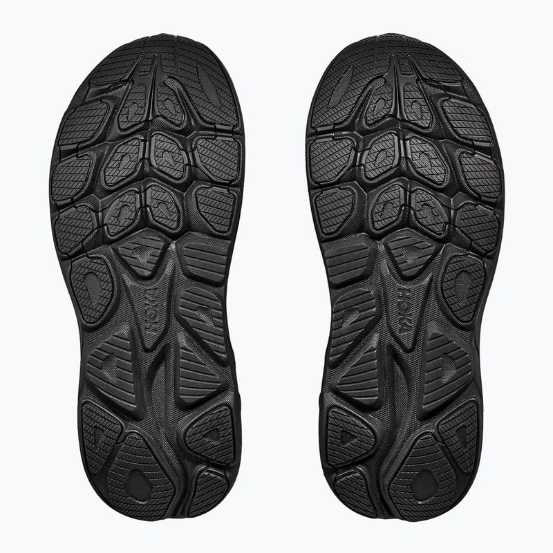 Scarpe da corsa da uomo HOKA Clifton 10 Wide nero/nero 7