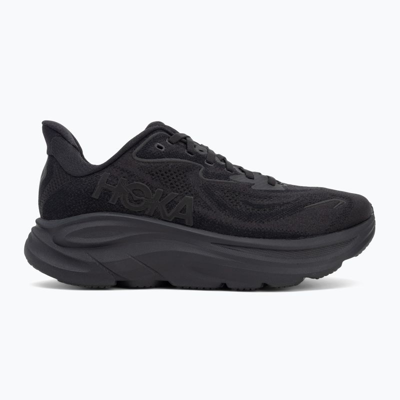Scarpe da corsa da uomo HOKA Clifton 10 Wide nero/nero 2