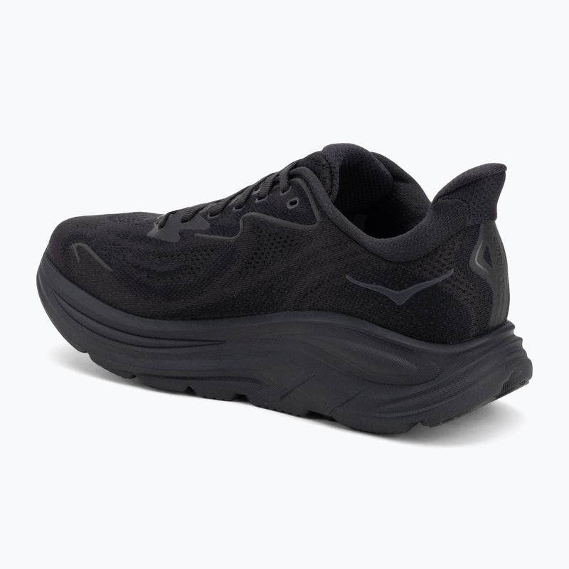 Scarpe da corsa da uomo HOKA Clifton 10 Wide nero/nero 3