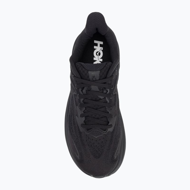 Scarpe da corsa da uomo HOKA Clifton 10 Wide nero/nero 5