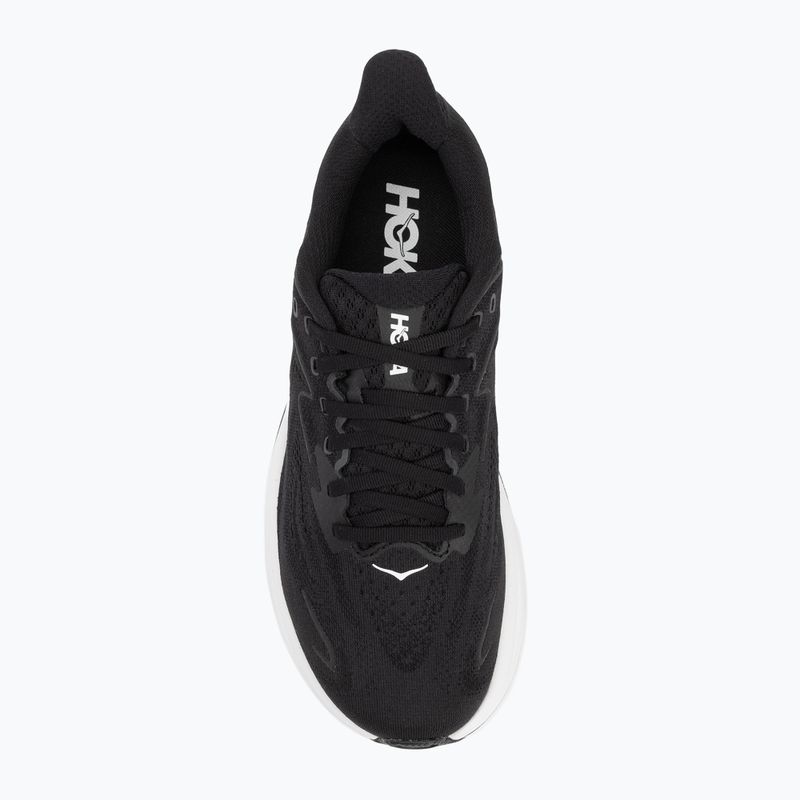 Scarpe da corsa da uomo HOKA Clifton 10 Wide nero/bianco 5