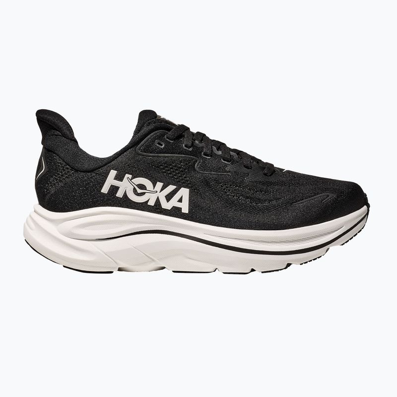 Scarpe da corsa da uomo HOKA Clifton 10 Wide nero/bianco 2