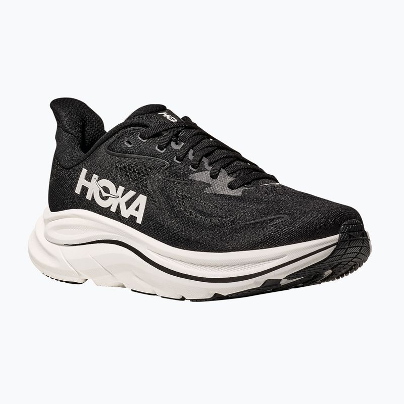 Scarpe da corsa da donna HOKA Clifton 10 Wide nero/bianco