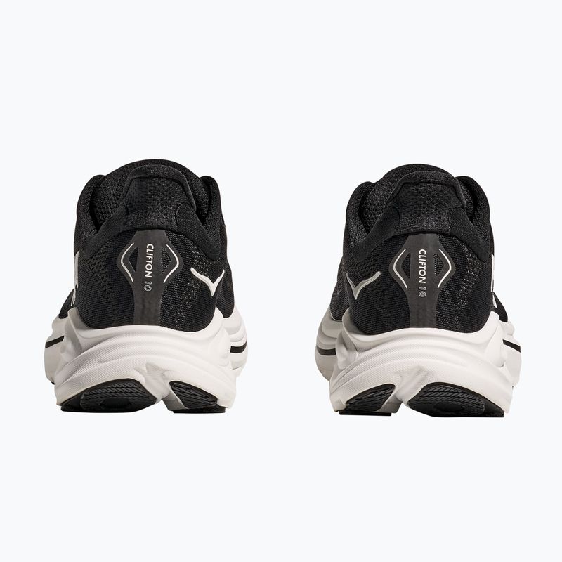 Scarpe da corsa da donna HOKA Clifton 10 Wide nero/bianco 4