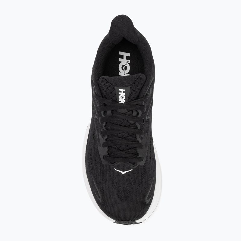 Scarpe da corsa da donna HOKA Clifton 10 Wide nero/bianco 5