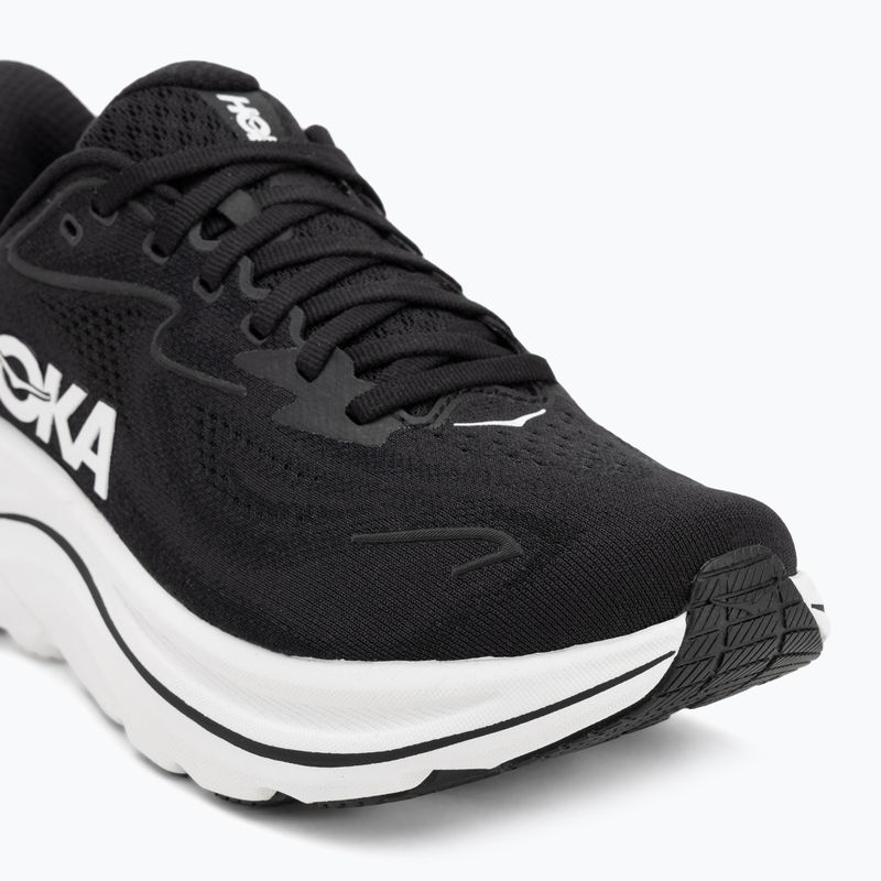 Scarpe da corsa da donna HOKA Clifton 10 Wide nero/bianco 7