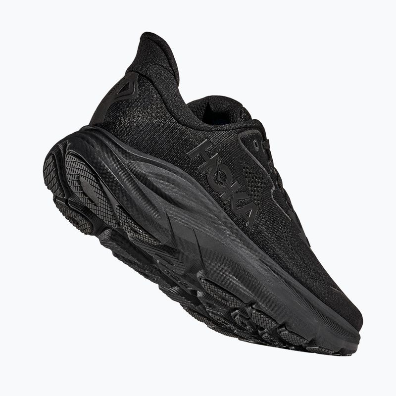 Scarpe da corsa da uomo HOKA Clifton 10 X-Wide nero/nero 4