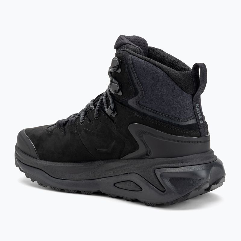 Scarpe da trekking da uomo HOKA Kaha 3 GTX nero/nero 3