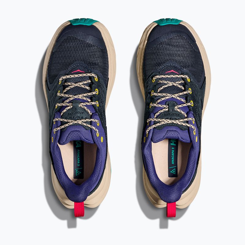 Scarpe da trekking da donna HOKA Anacapa 2 Low GTX varsity navy/mountain iris 14