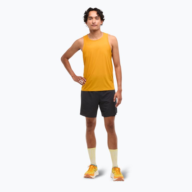 Canotta da corsa da uomo HOKA Airolite Run Tank giallo varsity 2