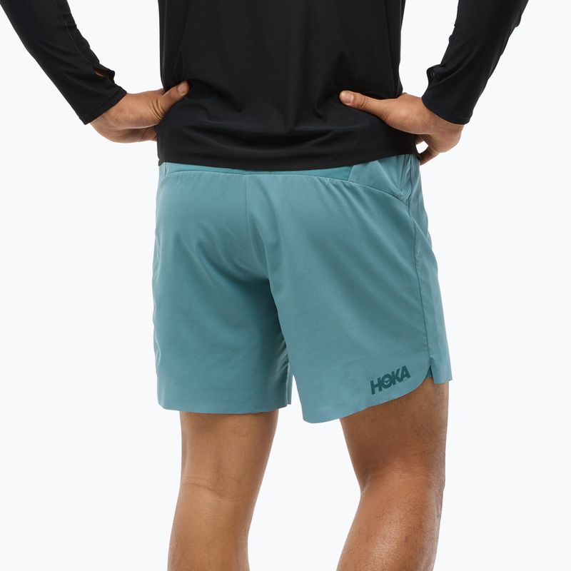 Pantaloncini da corsa HOKA Glide 7'' 2in1 da uomo nountain fog 3