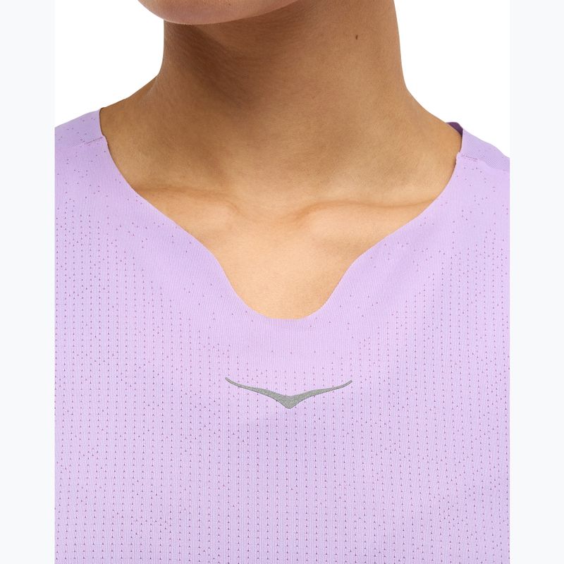 Maglietta da corsa HOKA Race Day Singlet aster a fiori da donna 7