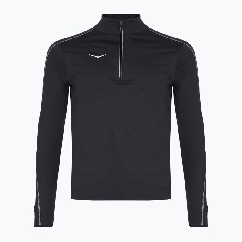 Felpa da running HOKA GlideTech Quarter Zip uomo nero
