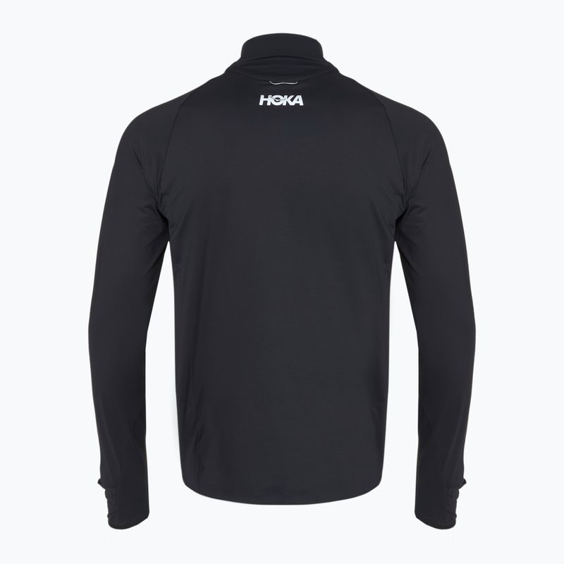 Felpa da running HOKA GlideTech Quarter Zip uomo nero 2