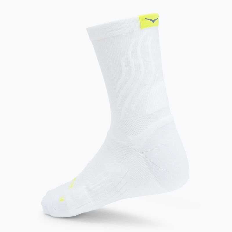 HOKA Bondi Quarter Run calzini bianchi 2