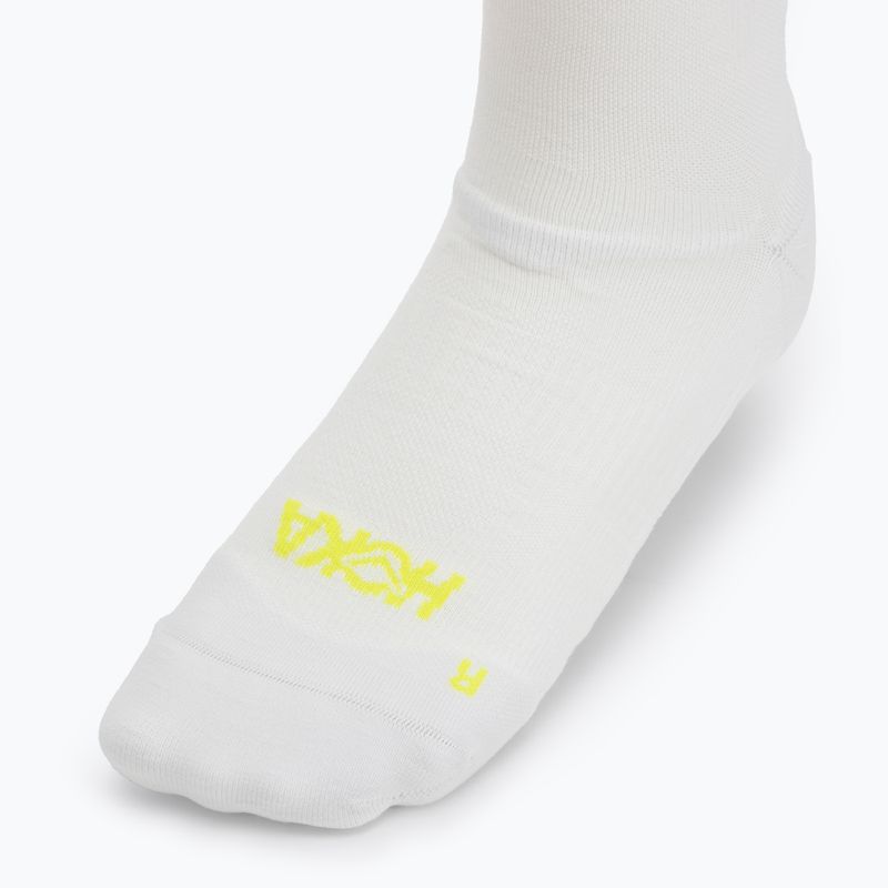HOKA Clifton Crew Run calzini bianchi 3