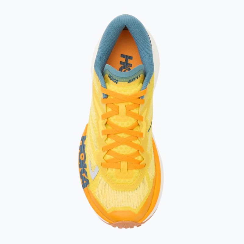 Scarpe da corsa da uomo Hoka Mafate X zest/mountain fog 5