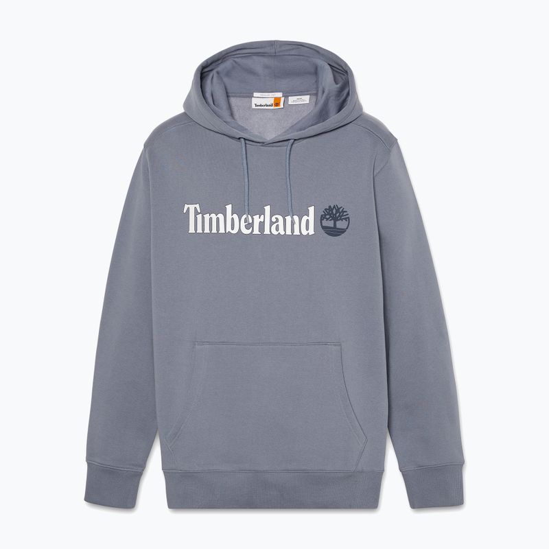 Timberland Uomo Felpa con cappuccio con logo lineare grigio folkstone 5