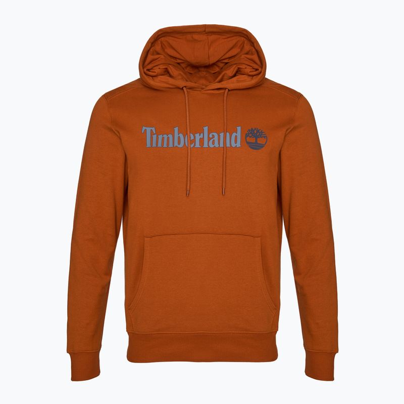 Timberland Uomo Felpa con cappuccio con logo lineare color ambra