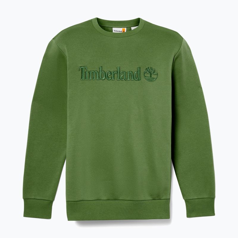 Felpa girocollo uomo Timberland Embroidery Tonal nero verde bosco 5