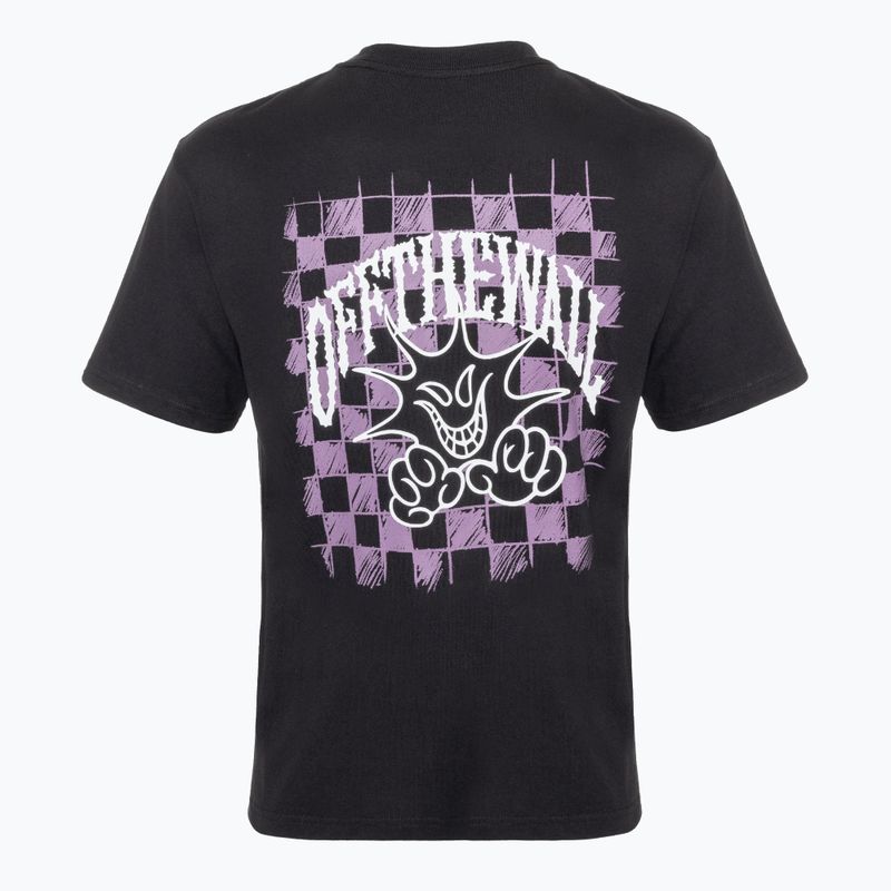 Maglietta Vans Checker Logo Gfx nera da uomo, sciolta 2