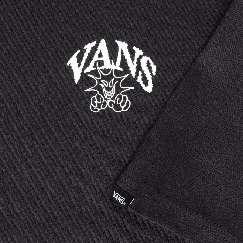 Maglietta Vans Checker Logo Gfx nera da uomo, sciolta 4