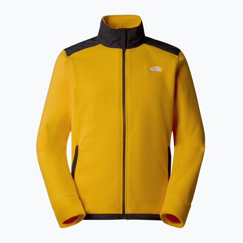 Felpa da uomo The North Face Alpine Polartec 200 FZ summit gold/nero 5