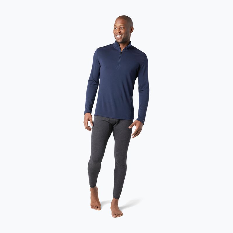 Felpa termica da uomo Smartwool Classic Thermal Merino Base Layer 1/4 Zip Boxed deep navy 2