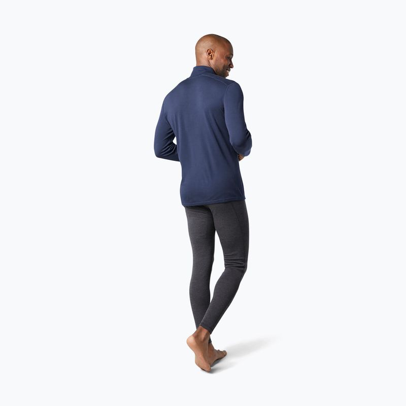 Felpa termica da uomo Smartwool Classic Thermal Merino Base Layer 1/4 Zip Boxed deep navy 3