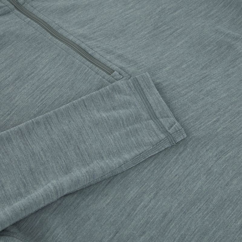 Felpa termica da uomo Smartwool Classic Thermal Merino Base Layer 1/4 Zip Boxed blu peltro h 5