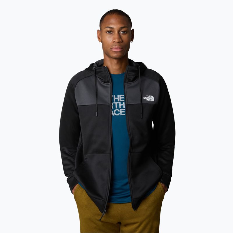 Felpa The North Face Reaxion Fleece uomo nero/grigio asfalto 4