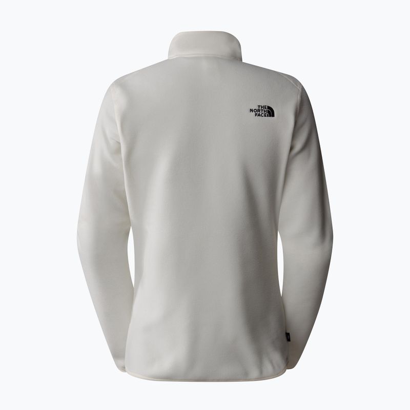 Felpa The North Face donna 100 Glacier 1/4 Zip bianca dune/npf 5