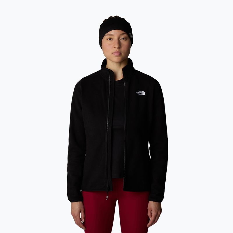 Felpa donna The North Face 100 Glacier FZ nero/npf