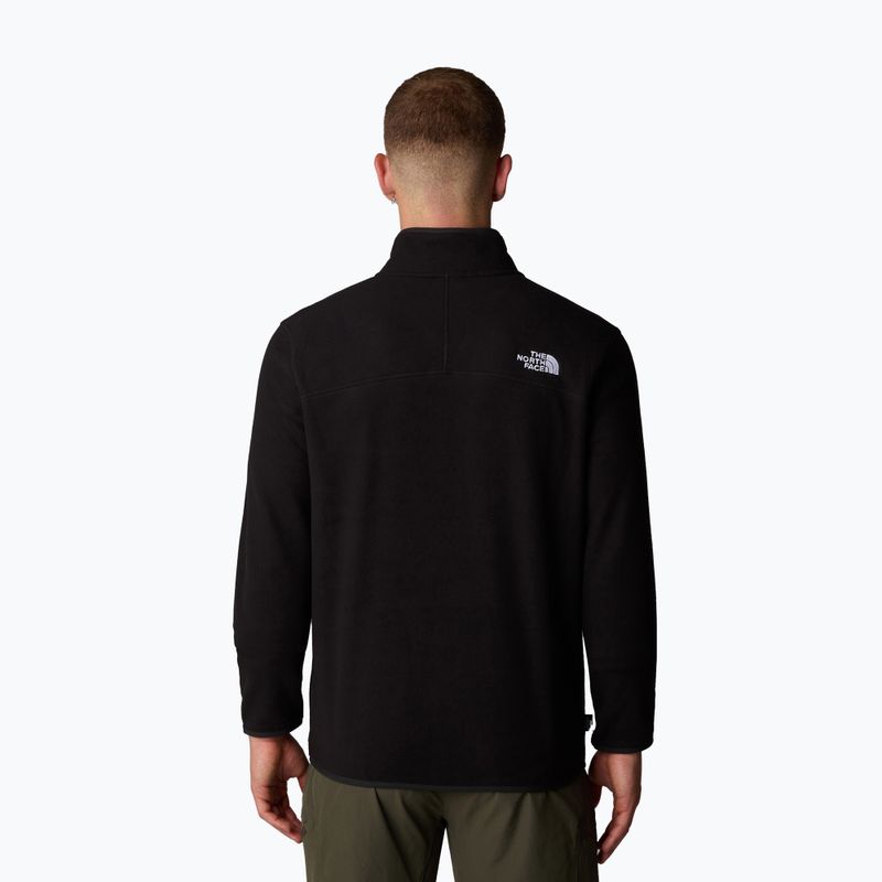 Felpa da uomo The North Face 100 Glacier 1/4 Zip nero/npf 3