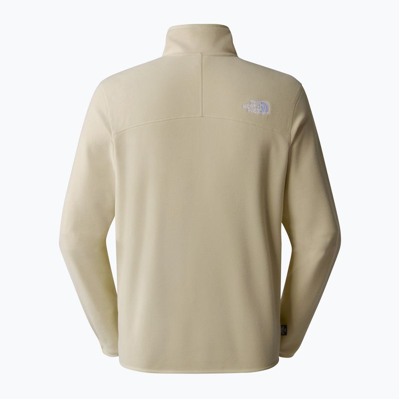 Felpa da uomo The North Face 100 Glacier 1/4 Zip zion arancione/grigio cemento 5