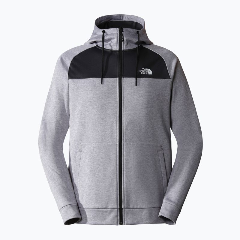 Felpa da uomo The North Face Reaxion Fleece grigio chiaro erica/grigio asfalto 5