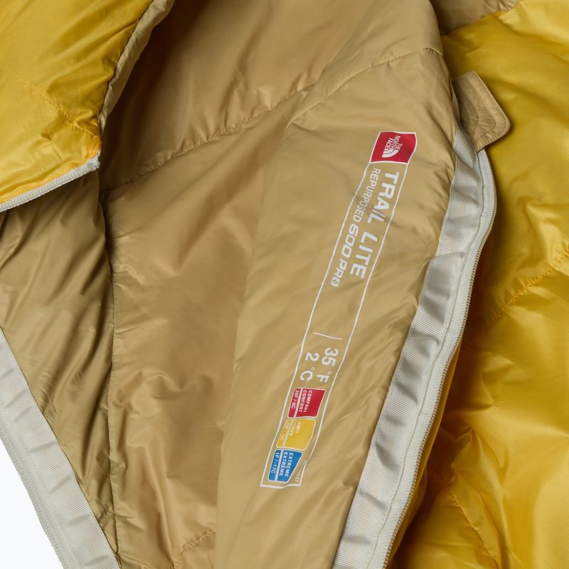 Sacco a pelo The North Face Trail Lite Down 35 183 cm/destra tnf yellow/ khaki stone 5