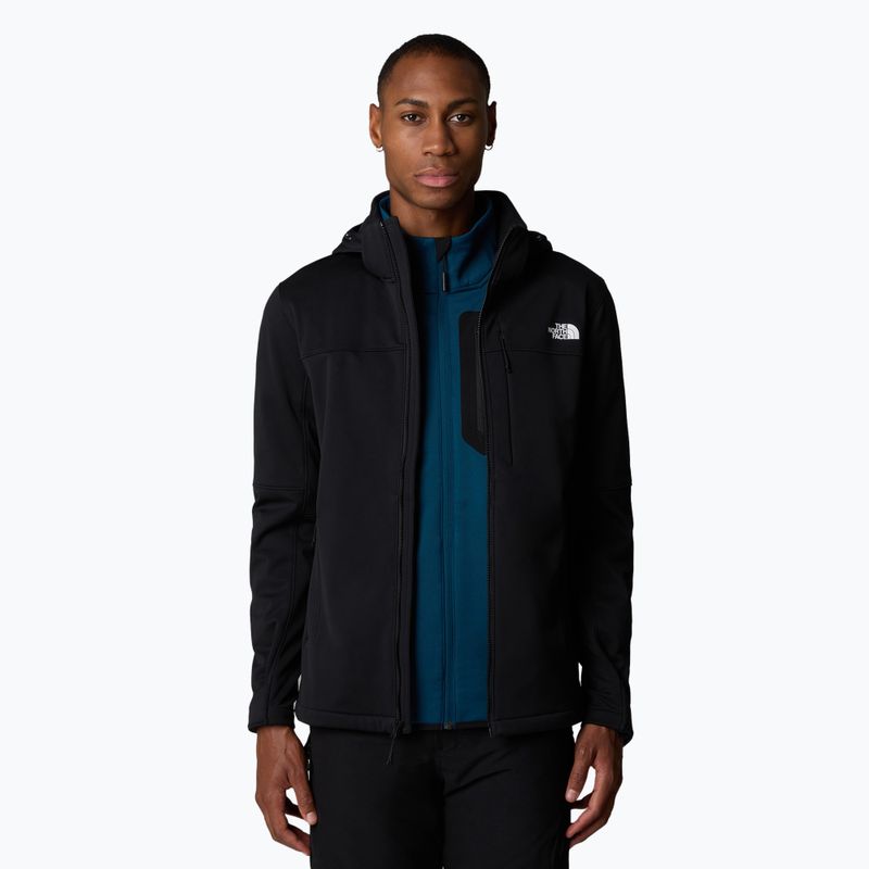 Giacca softshell da uomo The North Face Diablo Softshell Cappuccio staccabile nero/nero/npf 4