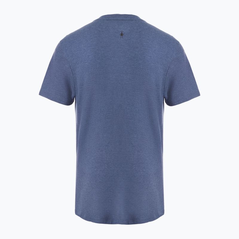 Smartwool Mountain Horizon Graphic Tee Camicia da trekking blu nightfall 2