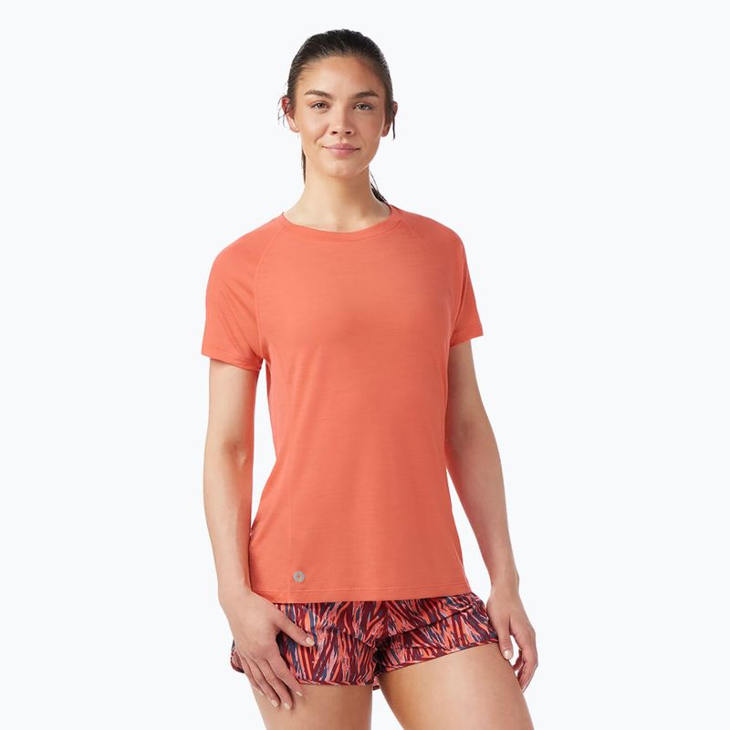 T-shirt termica Smartwool Active Ultralite da donna con barriera corallina