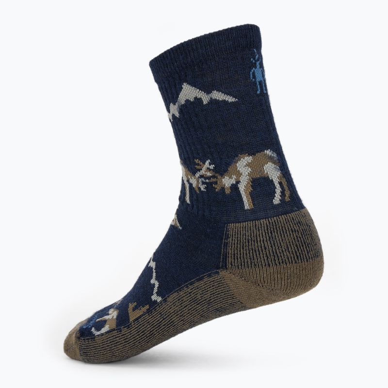Calzini Smartwool Everyday Horns Clash Crew, colore blu intenso 2