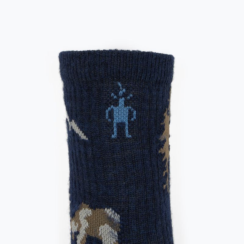 Calzini Smartwool Everyday Horns Clash Crew, colore blu intenso 3