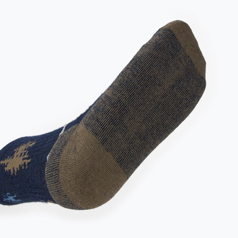 Calzini Smartwool Everyday Horns Clash Crew, colore blu intenso 5